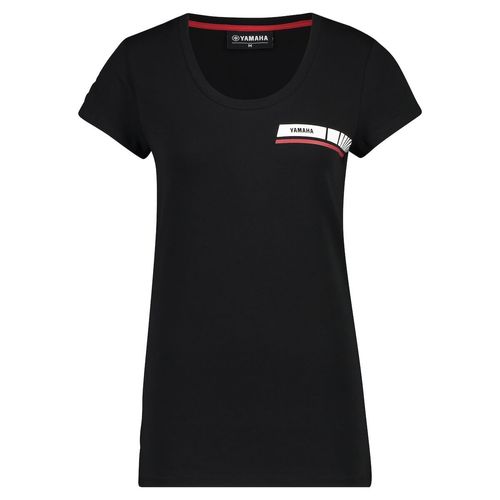 Yamaha T-shirt REVS donna Stripe Ingham nera