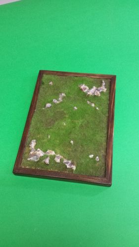wooden base to place soldiers cm 18x26