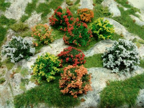 bushes in bloom -pack of 10 pieces