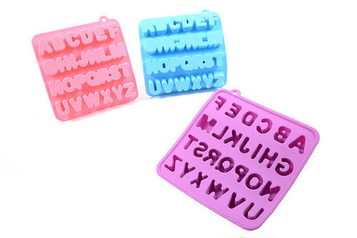 1 Stampo in Silicone Lettere Alfabeto Colori Assortiti