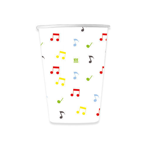 Bicchieri in carta 200 cc Music Party 8 pz