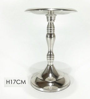 Portacandele in Silver h 17 cm