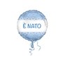 PALLONE MYLAR È NATO CELESTE 42 CM TONDO