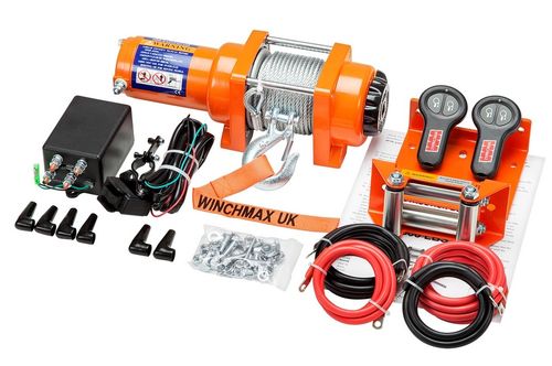 3000 Steel Rope Electric Winch - 12V