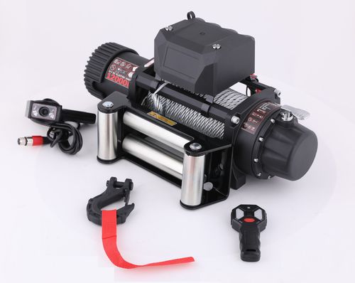 Classic 12000 Wire Rope Electric Winch -12V