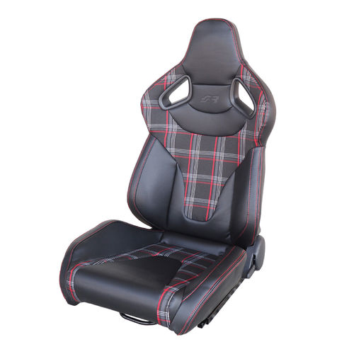 Racing Seats Eco-leather Tartan Black