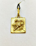 Bagalà. Medaglia zodiaco oro giallo. Toro