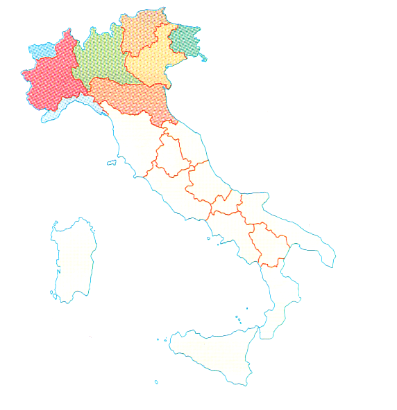 Granjas del norte de Italia