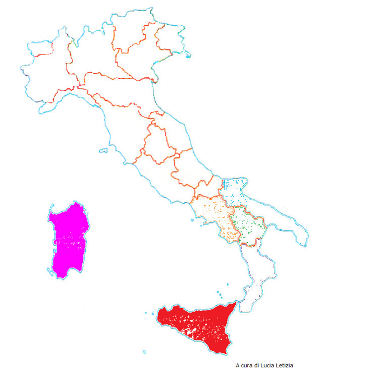 Bauernhöfe von Sizilien und Sardinien