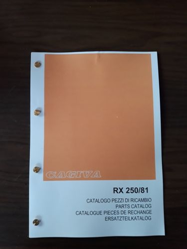 CATALOGO RICAMBI CAGIVA RX 250 1981
