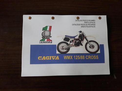 CATALOGO RICAMBI CAGIVA WMX 125 1988