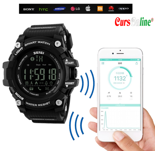 SKMEI 1227 Bluetooth SmartWatch Sport & Fitness Ios ed Android