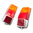 Coppia fanali posteriori completi arancio con lampadine e guarnizioni | Fiat 500 F L R |