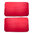 Coppia pannelli porta anteriore destro + sinistro colore rosso | Fiat 500 F |