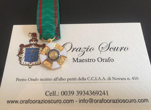 Miniatura da Commendatore dell'Ordine al Merito della Repubblica Italiana, in argento 925