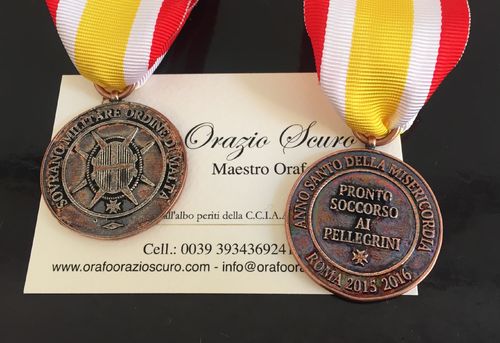Medaglia Giubileo della Misericordia 2015 Sovrano Militare Ordine di Malta.