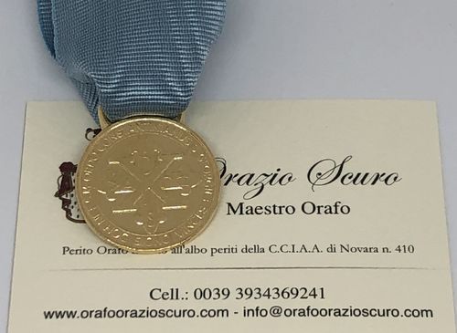 Medaglia  Benemerenza Oro Sacro Militare Ordine Costantiniano di San Giorgio