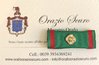 Nastrino da Commendatore Ordine al Merito Repubblica Italiana in argento 925 placcato oro a 24 ct.