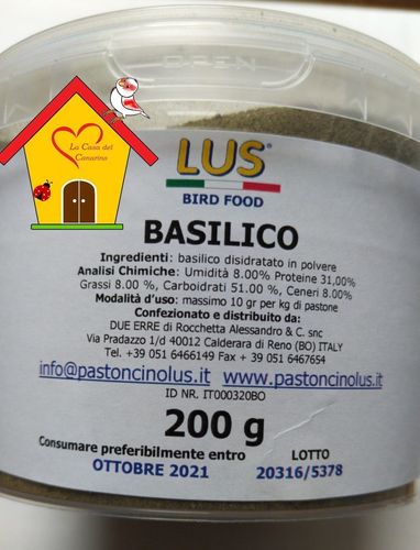 Basilico disidratato Lus 200 gr