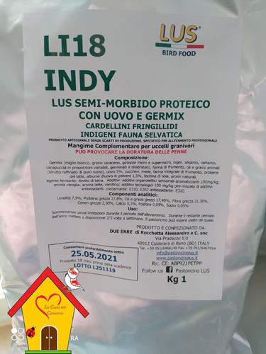 INDY Pastoncino semimorbido proteico con semi germinati disidratati KG 1