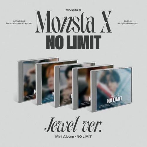 MONSTA X 10th Mini Album - NO LIMIT JEWEL VER. (Random Ver.)