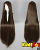 Straight wig 100 cm - dark bark