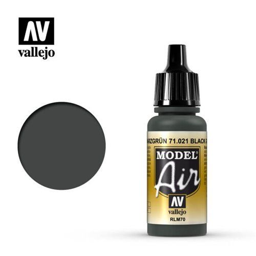 71.021 Vallejo Model Air: Black Green RLM70 [17ml]