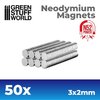 Neodymium magnets 3x2 50 pcs