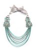 NECKLACE 2360 GREY AND  LIGHT BLUE