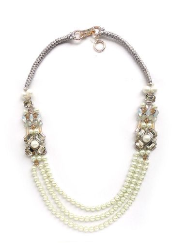 NECKLACE 2623 WHITE PEARL-LONG
