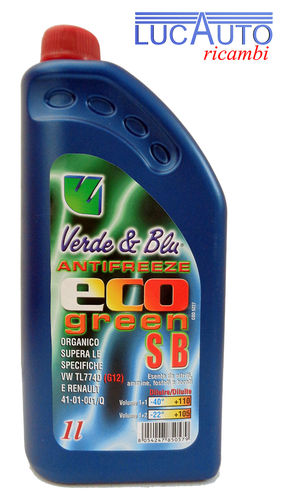 Verde & Blu ANTIFREEZE ECO green SB rosso