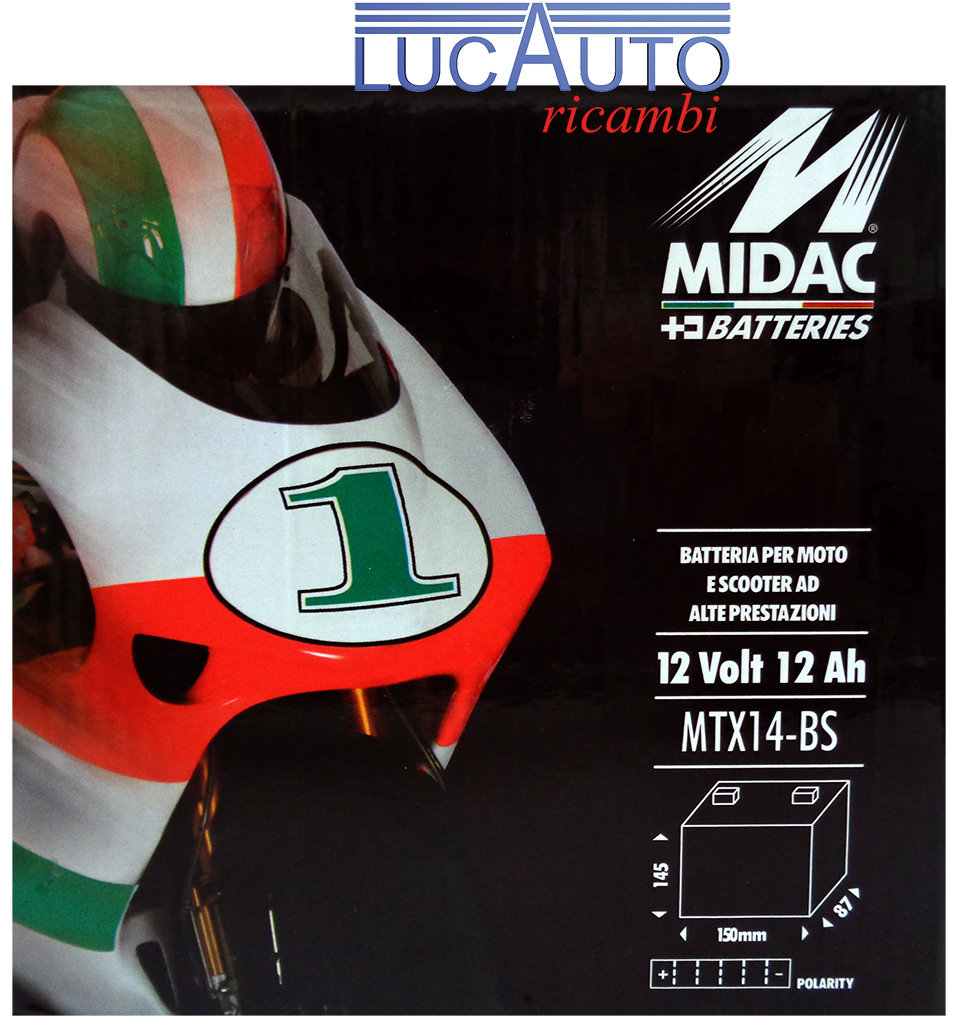 MIDAC MTX14-BS 12 VOLT 12 AH