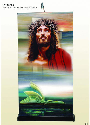 Gesù di Nazareth con Bibbia - Cod. F100/26
