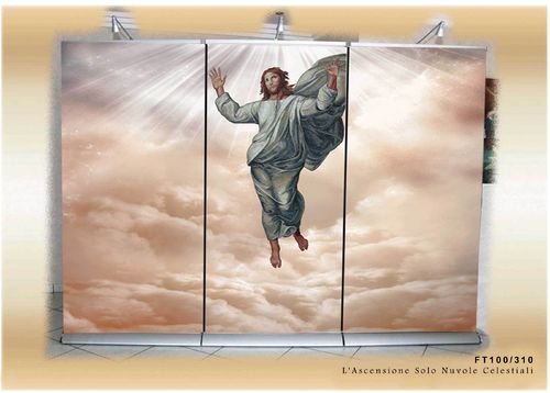 Jésus ressuscité avec des nuages célestes - Cod. FT100/310