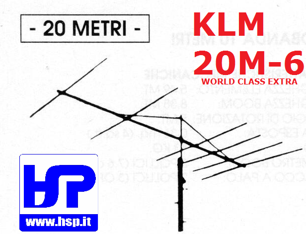 KLM - 20M-6 - MONOBANDA 6 ELEMENTI 20 METRI