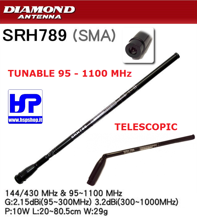 DIAMOND - SRH-789 - TARABILE 95-1100 MHz
