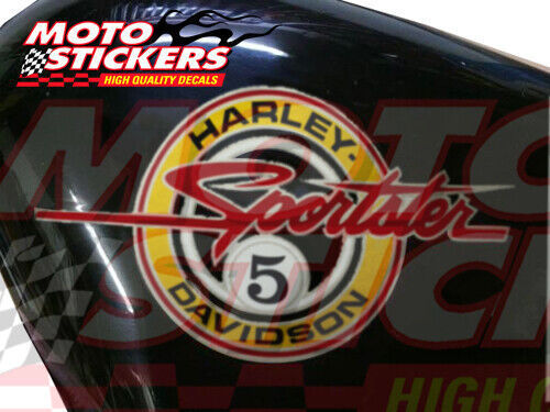 Harley Davidson 883 Sportster 5 1991 - adesivi serbatoio metallizzati