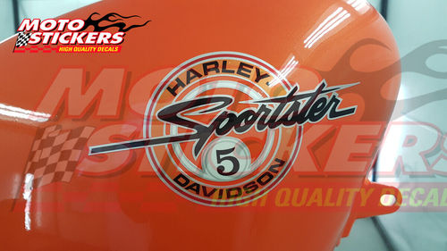 Harley Davidson 883 Sportster 5 1991 - adesivi serbatoio perlati