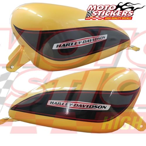 Harley Davidson 1200 Sportster - adesivi serbatoio giallo