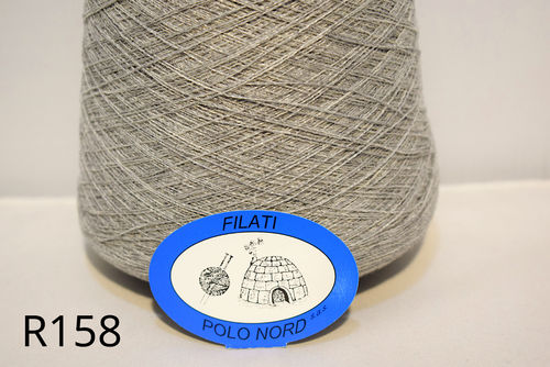 56%lana, 40%seta, 4%cashmere Quarzo brillante R158 Nm 11 100 grammi