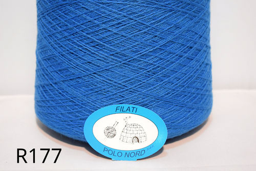 50%lana, 50%alpaca Nm 2/9 Azzurro R177 100 grammi