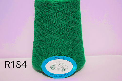 50%lana, 50%alpaca Nm 4,5 Green flag R184 100 grammi