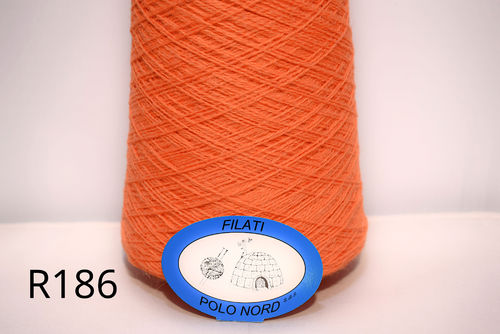 50%lana, 50%alpaca Nm 4,5 Spanish orange R186 100 grammi