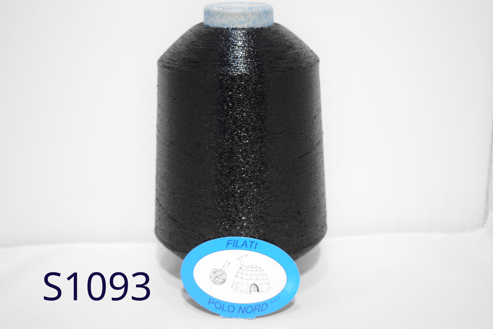 100%poliammide Lurex nero S1093 100 grammi