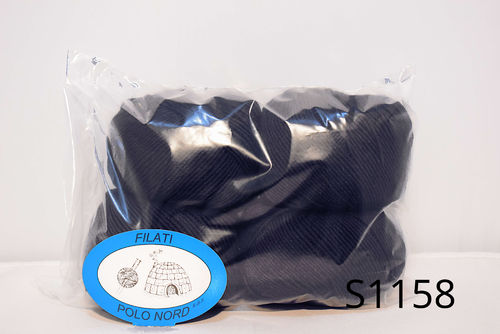80%lana, 15%seta, 5%cashmere Blu S1158 200 grammi