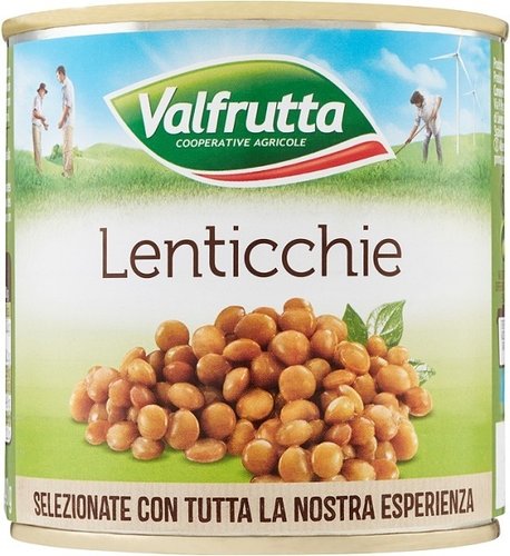 VALFRUTTA LENTICCHIE GR.500 LATTA