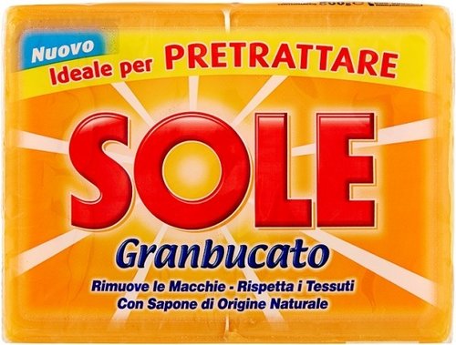 SOLE SAPONE BUCATO GIALLO G.250X2