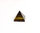 Piramide in Occhio di Tigre (base: 3,6x3,6 cm circa).Soprammobile,Idea Regalo