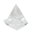 Piramide in Cristallo di Rocca (base:3,5x3,6cm circa).Soprammobile,Idea Regalo
