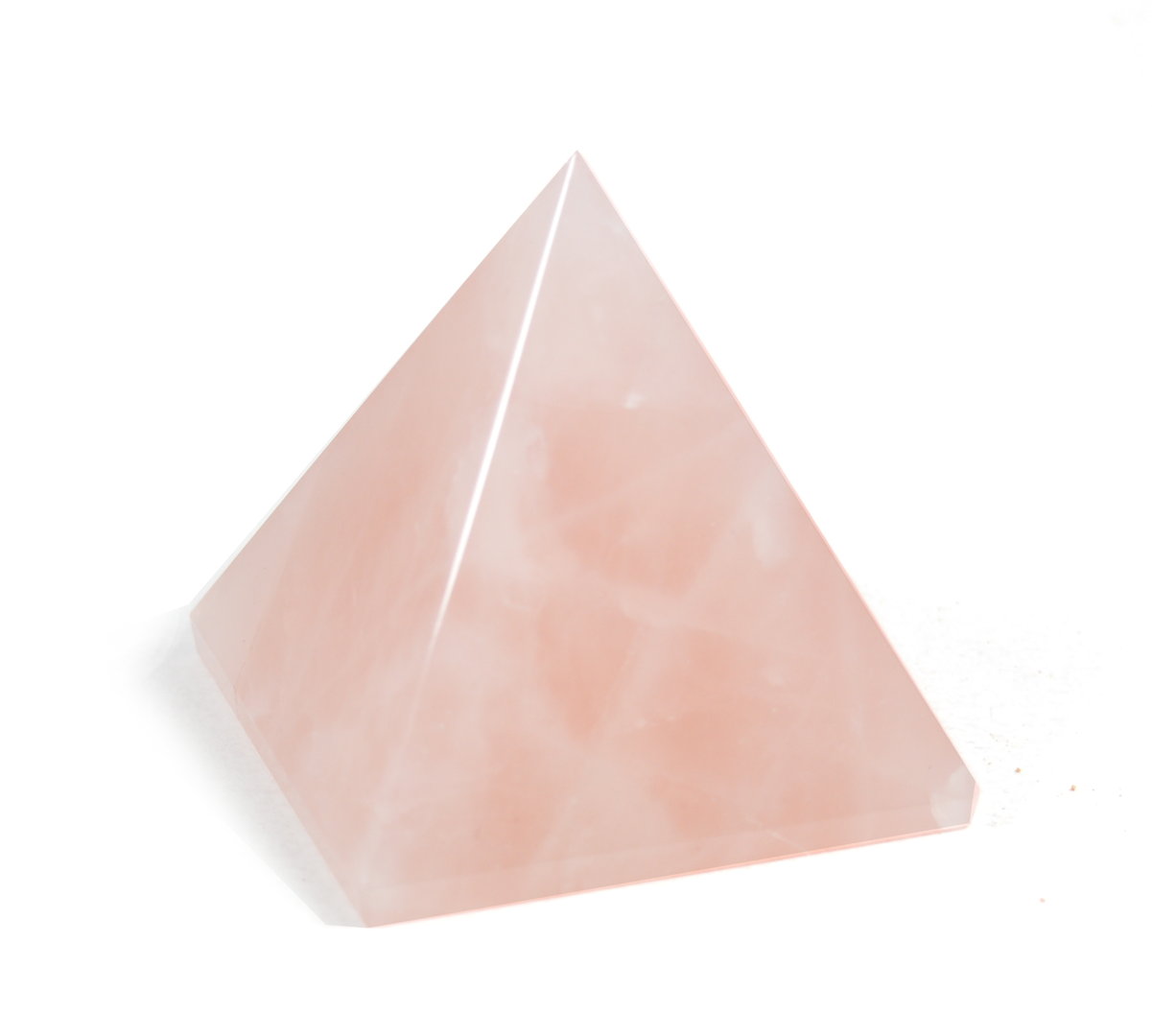 Piramide in Quarzo Rosa.Soprammobile,Idea Regalo